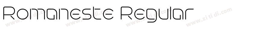 Romaneste Regular字体转换 Romaneste Regular字体转换